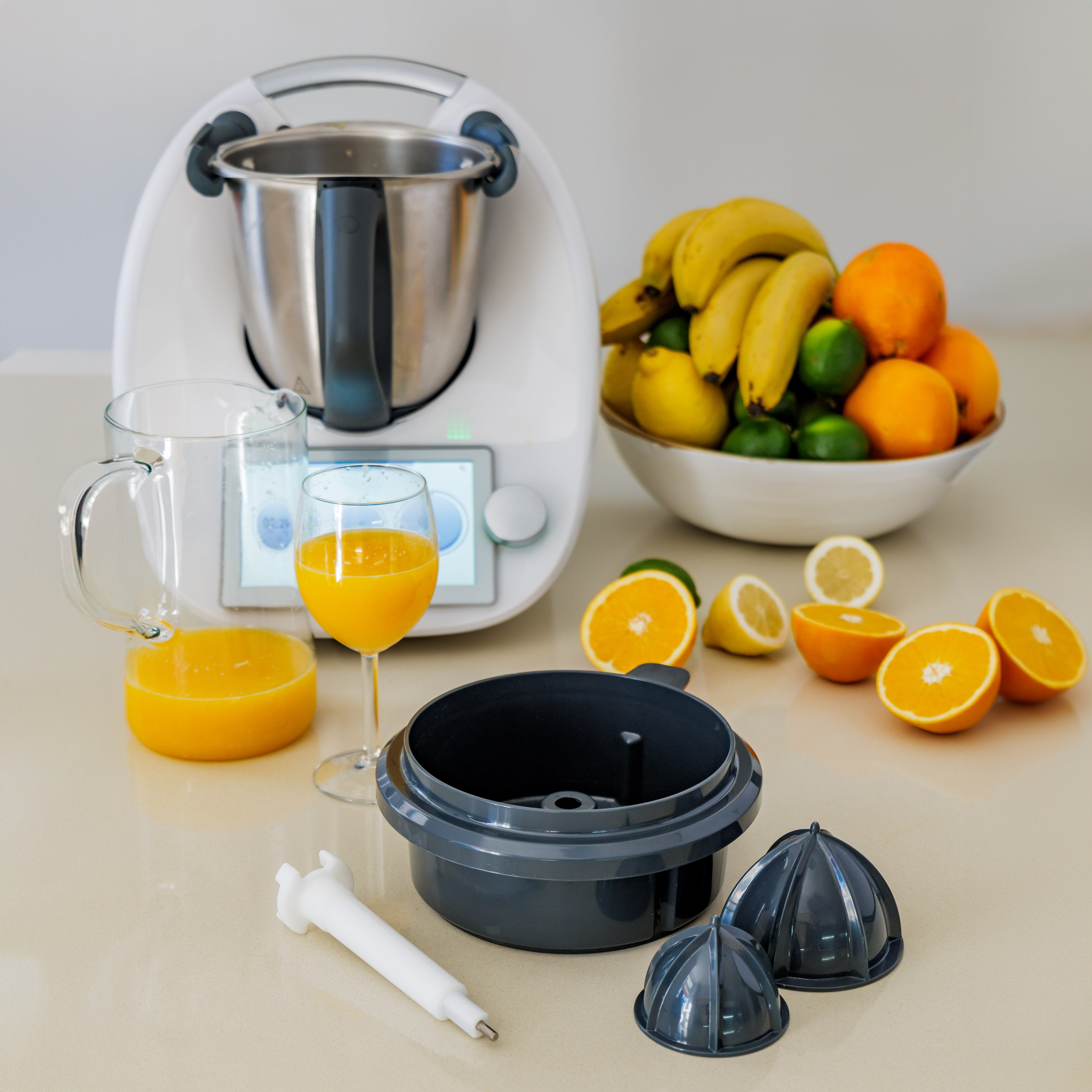 Pressix - Presse-Agrumes pour Thermomix (+ 1 Accessoire et 1 Livre OFFERTS).