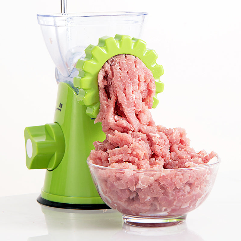 Hachoir à viande manuel multifonctionnel en plastique et métal