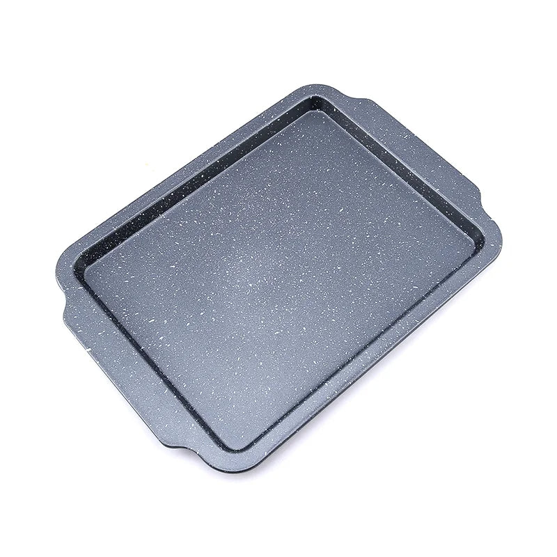 Plateau Four Rectangulaire en Acier au Carbone sur fond blanc