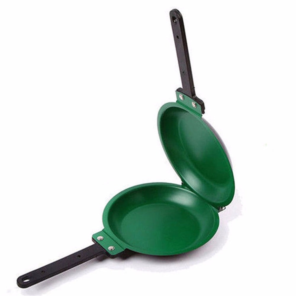 Poêle à pancake verte avec revêtement en céramique