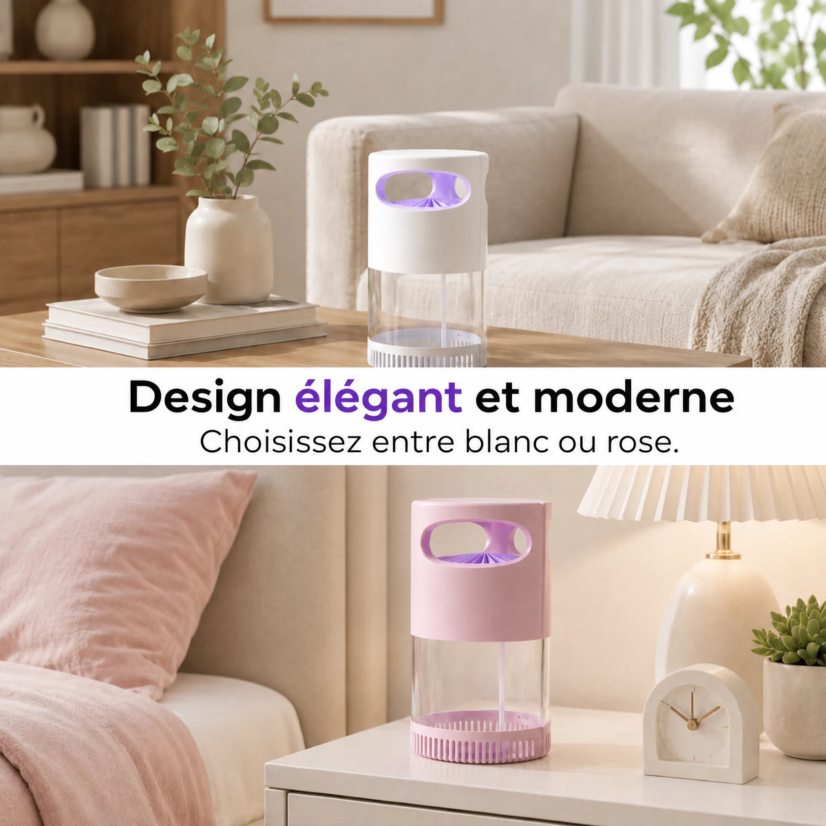 Nokta - Piège à moustiques silencieux à aspiration UV